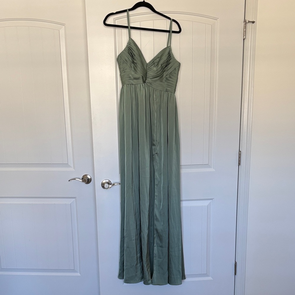 Azazie Green Maxi Dress